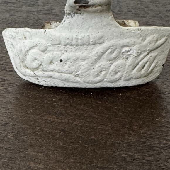 VTG Drink Coca Cola Wall Mount Bottle Opened #21 Made In USA Painted White Retro - Picture 11 of 14